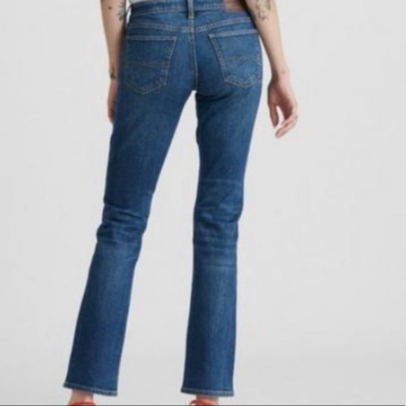 Lucky Brand blue dark wash Sweet Straight Mid-rise stretch cotton jeans Sz 4/27 - Picture 9 of 15